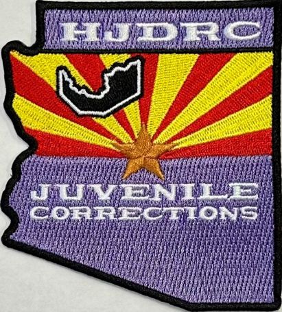 HUALAPAI JUVENILE CORRECTIONS PURPLE SHOULDER PATCH - SEW ON.